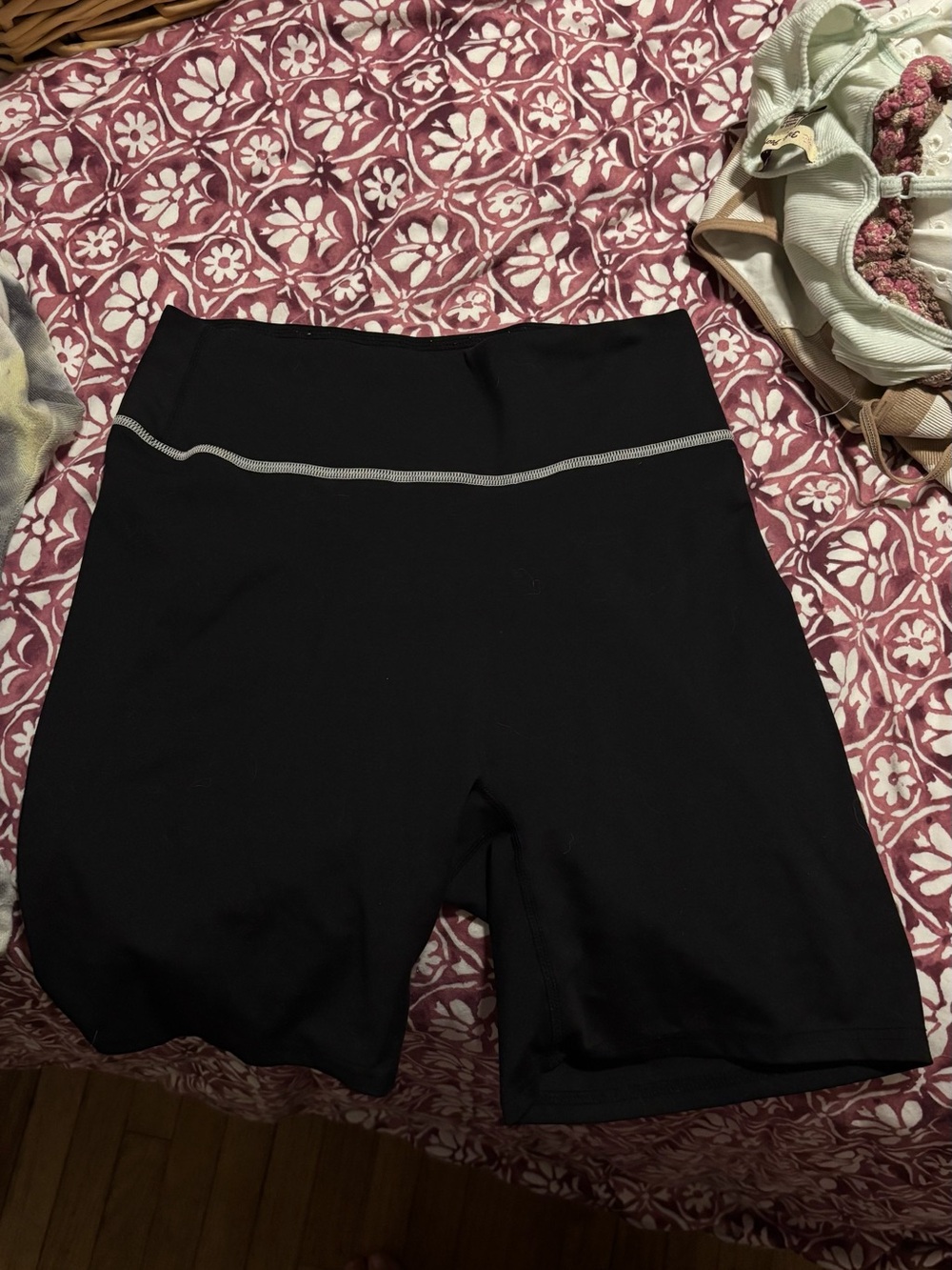 437 Black Women's Active Shorts with Reflective Waist Detail